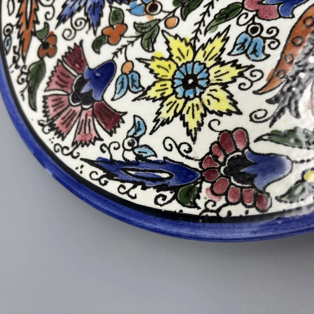 Hand-Painted‎ Floral Décor, 8.5